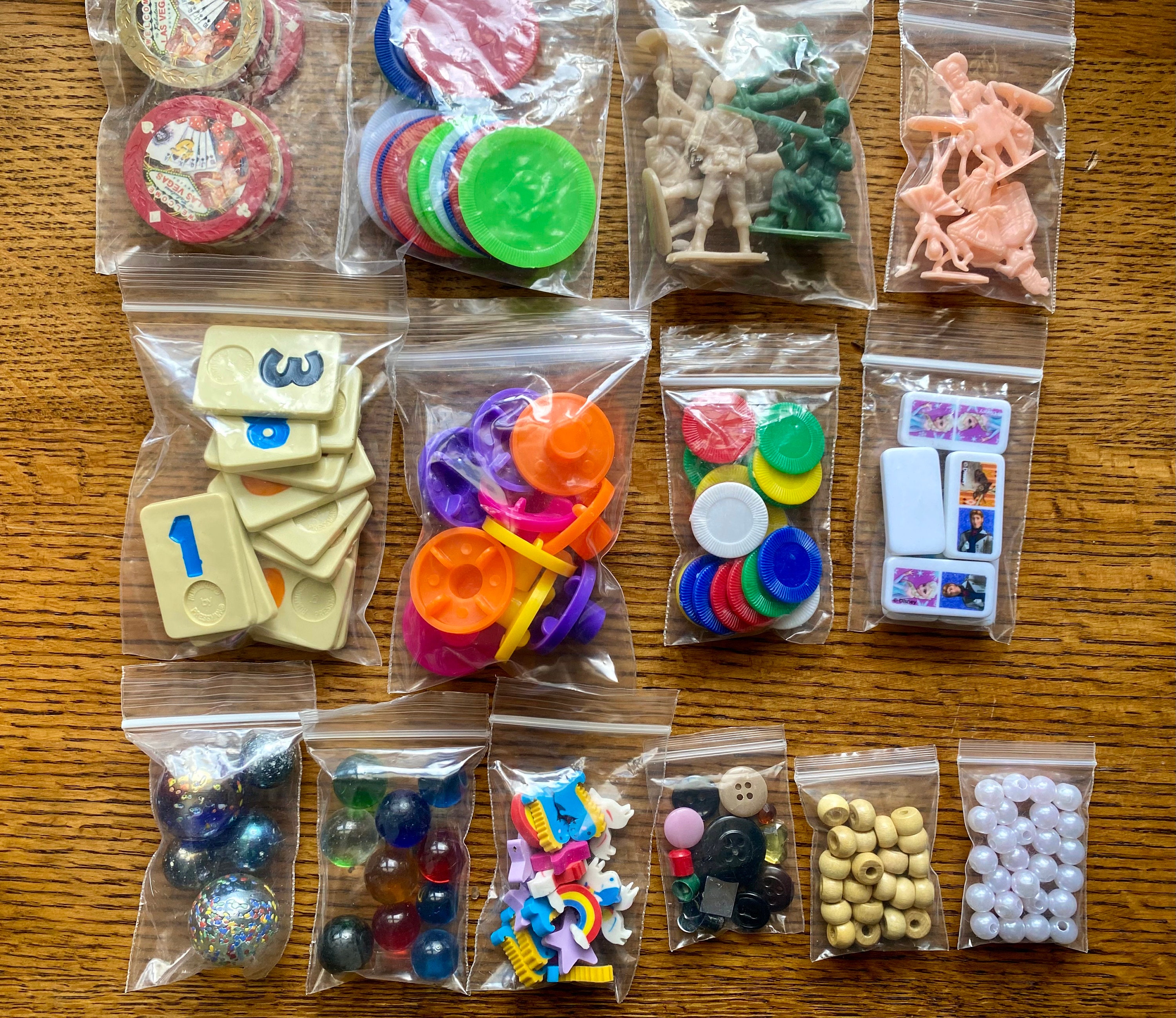 Junk drawer lot crowcore Goblincore geocache trinkets lot 13 ounces over 150 swag items