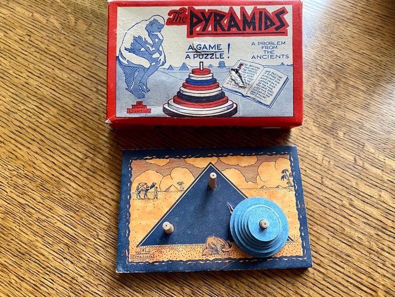 The Pyramids a Puzzle Game Vintage Puzzle Game - Etsy