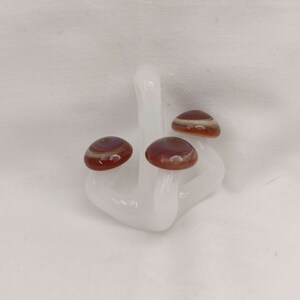 Handmade Glass Mushroom Pendant