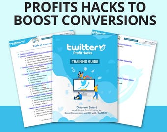 Twitter Profit Hacks eBook, Twitter Marketing Strategy, Twitter Growth Hacks, Twitter Money-making Guide - Printable eBook, Instant Download