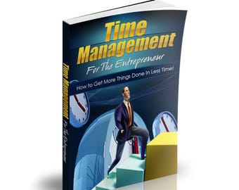 Time Management For Entrepreneur eBook, Entrepreneur Guide, Productivity eBook, Business Time Management, Printable eBook - Instant Download
