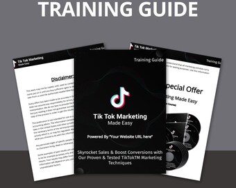 TikTok Marketing eBook, TikTok Growth Guide, TikTok Ads Strategy, Social Media Marketing eBook - Printable eBook, Instant Download