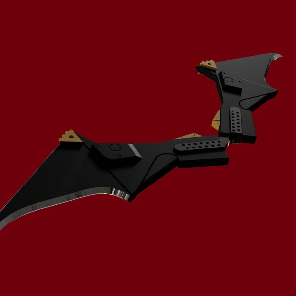 2022 Batarang 3D Model - Inspired by 2022 Movie - Batarang STL - Arkham Knight STL - 3D Printing STL
