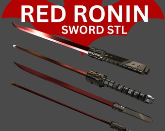Red Ronin Swords STL - Red Hood Swords STL