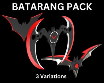 Beyond Batarang Stl Pack - 3 Variations - STL 3D Printable Files