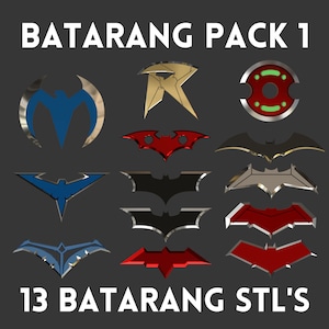 Batarang STL Pack - 13 Wariacji - Pliki do druku 3D STL