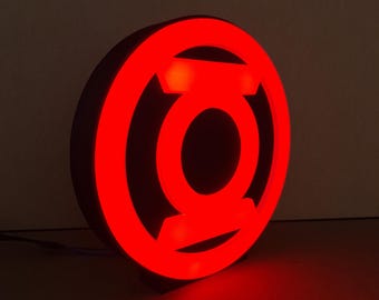 Lantern Corps RGB Glow - Green Lanterns - USB Powered - Room Decor - Gifts for Women and Men - Fan Art