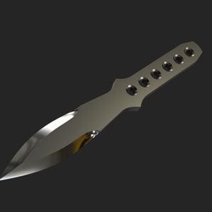 Kunai Throwing Knife V1 - 3D Model - 3D Printing STL - Digital STL File