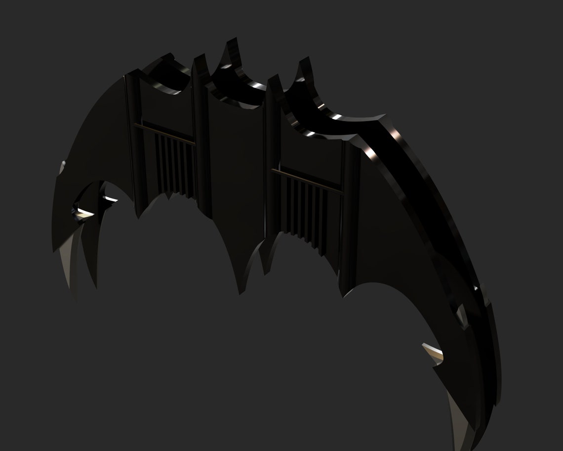 1989 Batarang 3D Model Inspired by Michael Keaton Batarang Batarang STL ...