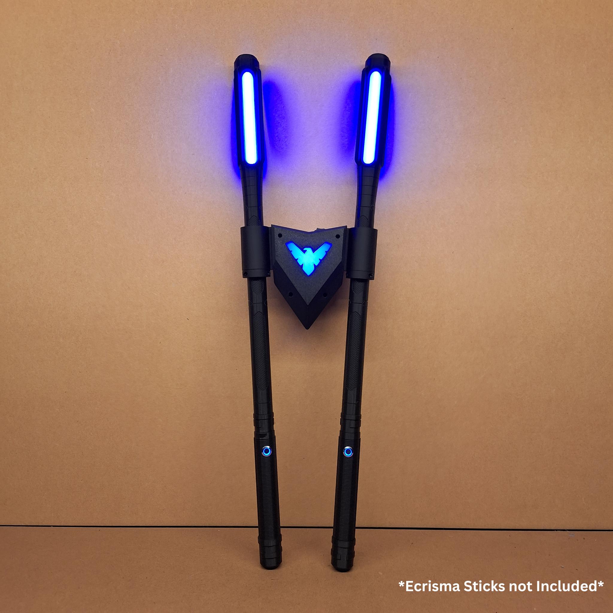 Nightwing Ecrisma Sticks Back Holder - Titans Nightwing - Stampa 3D