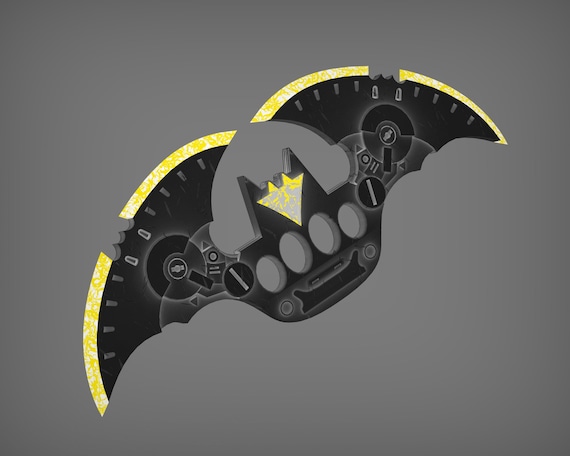 Batarang Knuckle Duster 3D Model - Batarang STL - Arkham Knight STL - 3D Printing STL