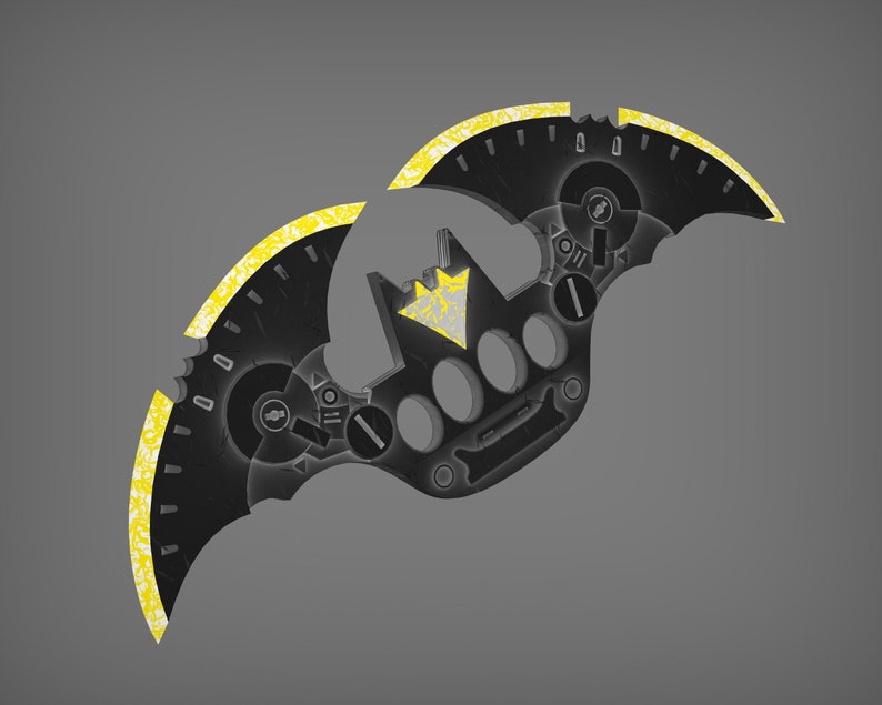Batarang Knuckle Duster 3D Model - Batarang STL - Arkham Knight STL - 3D Printing STL image 1