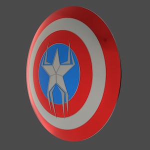 Spiderman Variant - Captain America Shield 3D Print File - 3D Printing STL