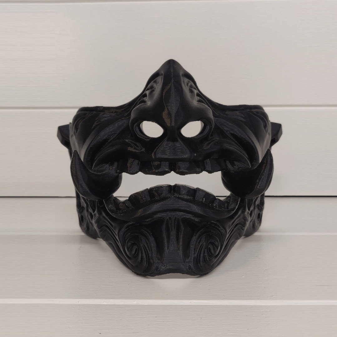 DIY/RAW Oni Mask Cosplay Prop Cosplay Mask 3D Printed Etsy