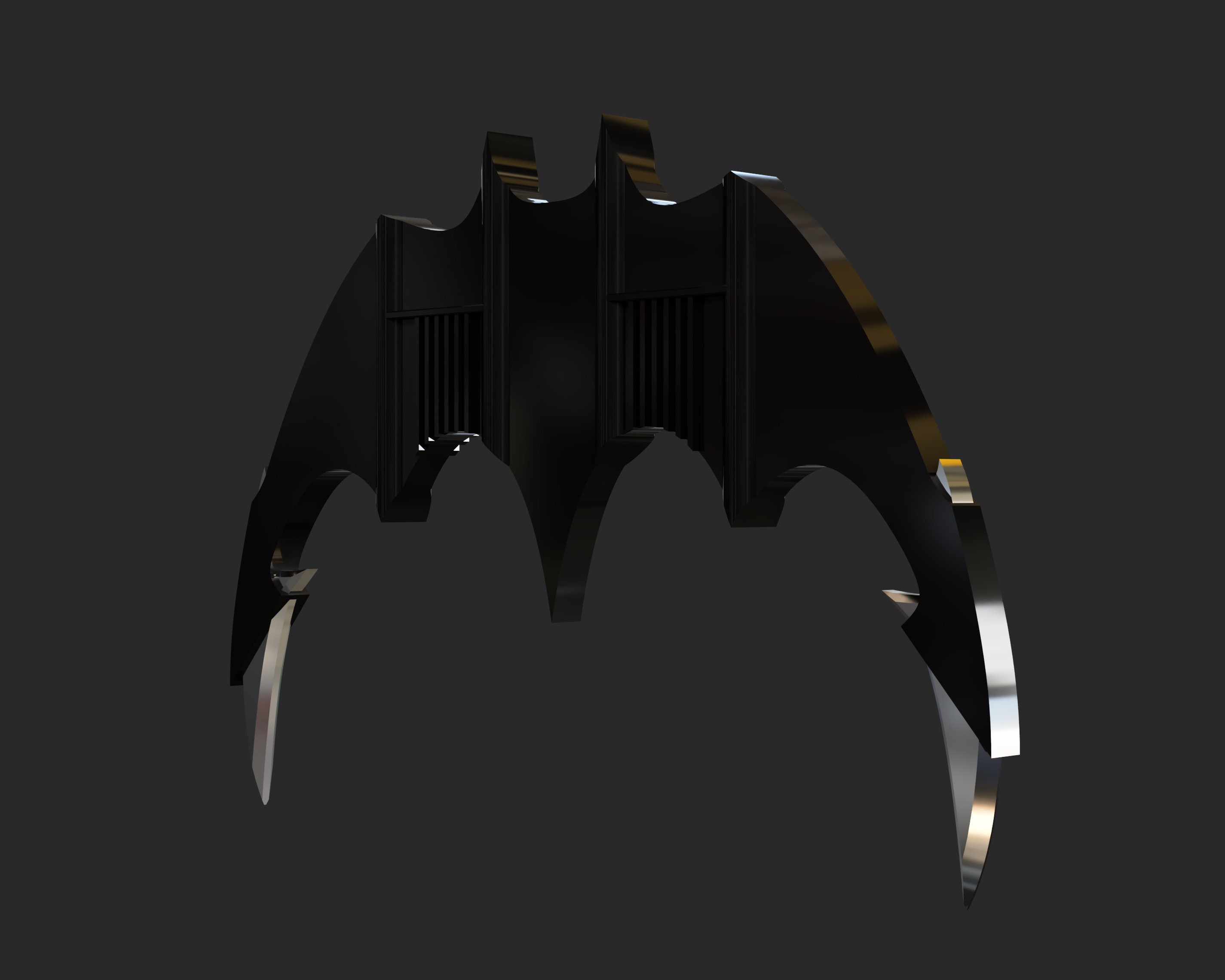1989 Batarang 3D Model Inspired by Michael Keaton Batarang Batarang STL ...