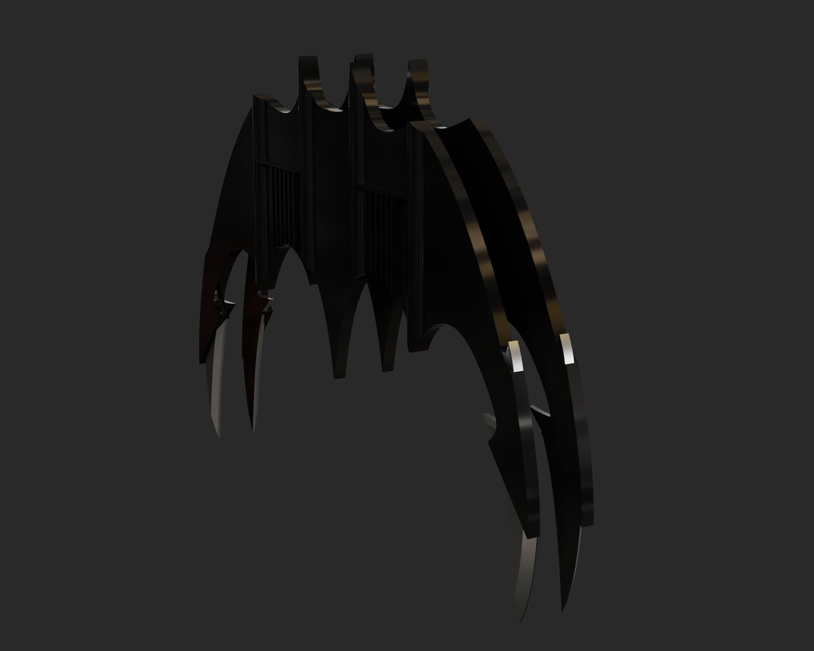 1989 Batarang 3D Model Inspired by Michael Keaton Batarang Batarang STL ...
