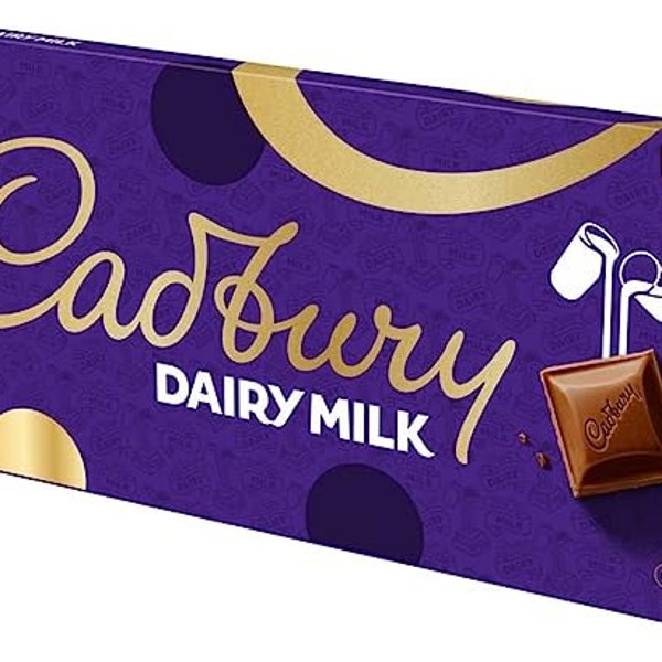 Cadbury Dairy Milk Chocolate Bar Etsy