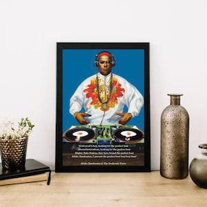 Hip Hop Quotable, Hip Hop Lyrics, Inspirational Wall Art, Printable Wall Art, Digital Print, Digital Download, Afrika Bambaataa