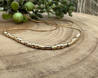 Gold Morse Code Necklace for Women, Hidden Message Silver Necklace for Survivors, Unique Encouragement Gift for Friend, Personalized Jewelry