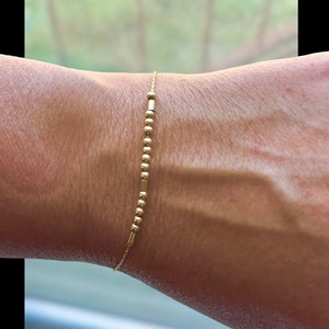 Morse Code Gold Bracelet, Personalized Jewelry, Waterproof Name Bracelet, Secret Message Jewelry, Matching Bracelets Gifts for Friends