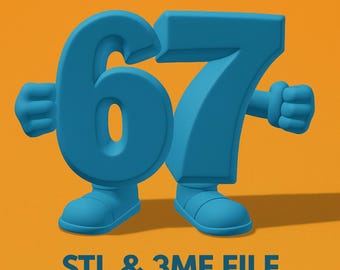 67 Hirnfäule Figur stl-Datei 3MF Datei 3d printable | Meme Figur | kommerzielle Nutzung | Einzigartiges Geschenk für Gamer und Streamer