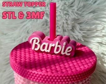 Barbie Stroh Topper: 3D druckbare STL & 3MF-Datei
