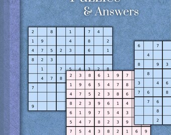 50 Medium Sudoku Puzzles & Answers - Printable Puzzle Book