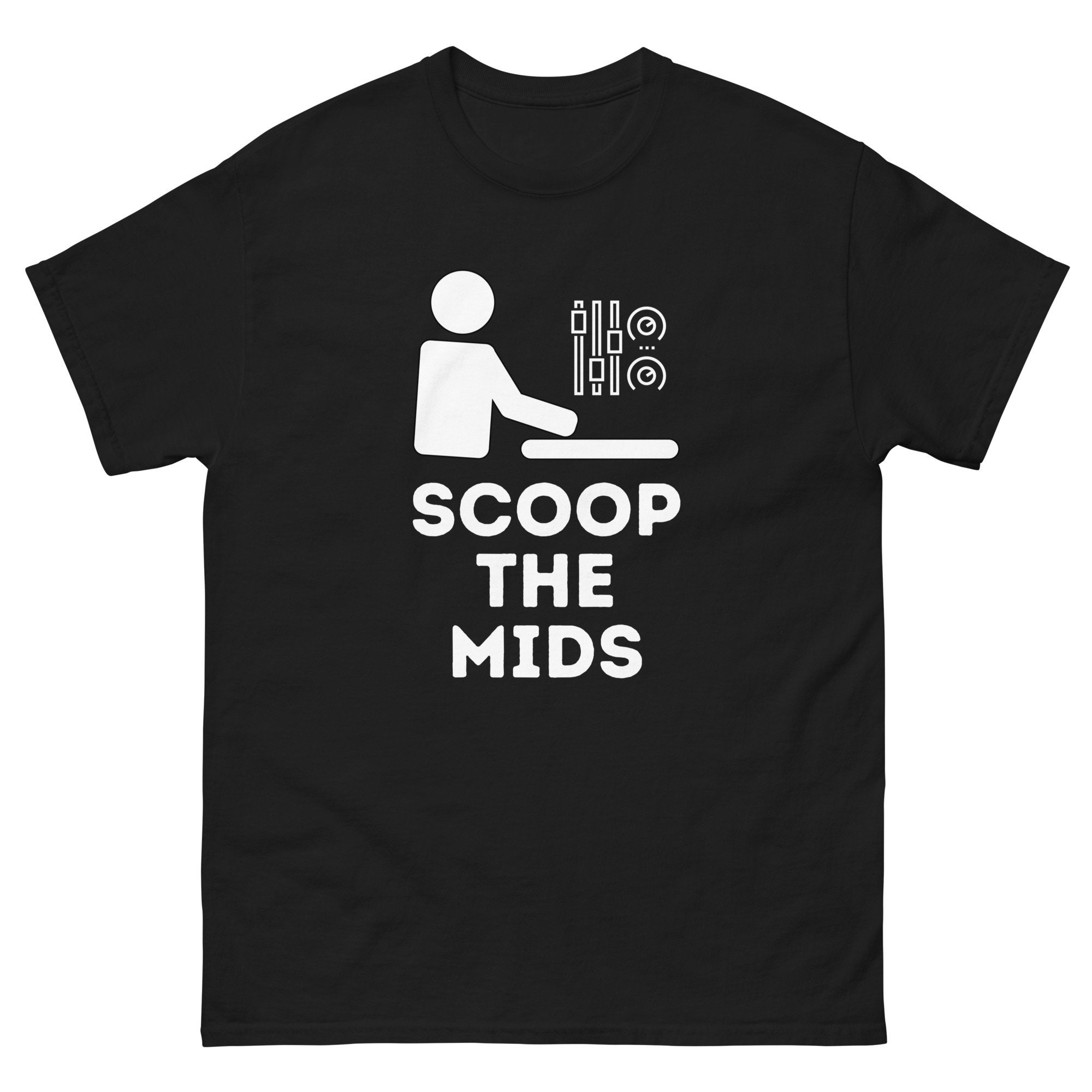 Scoop the Mids Audio Engineer Mixer Master Recorder Gift Shirt Men's