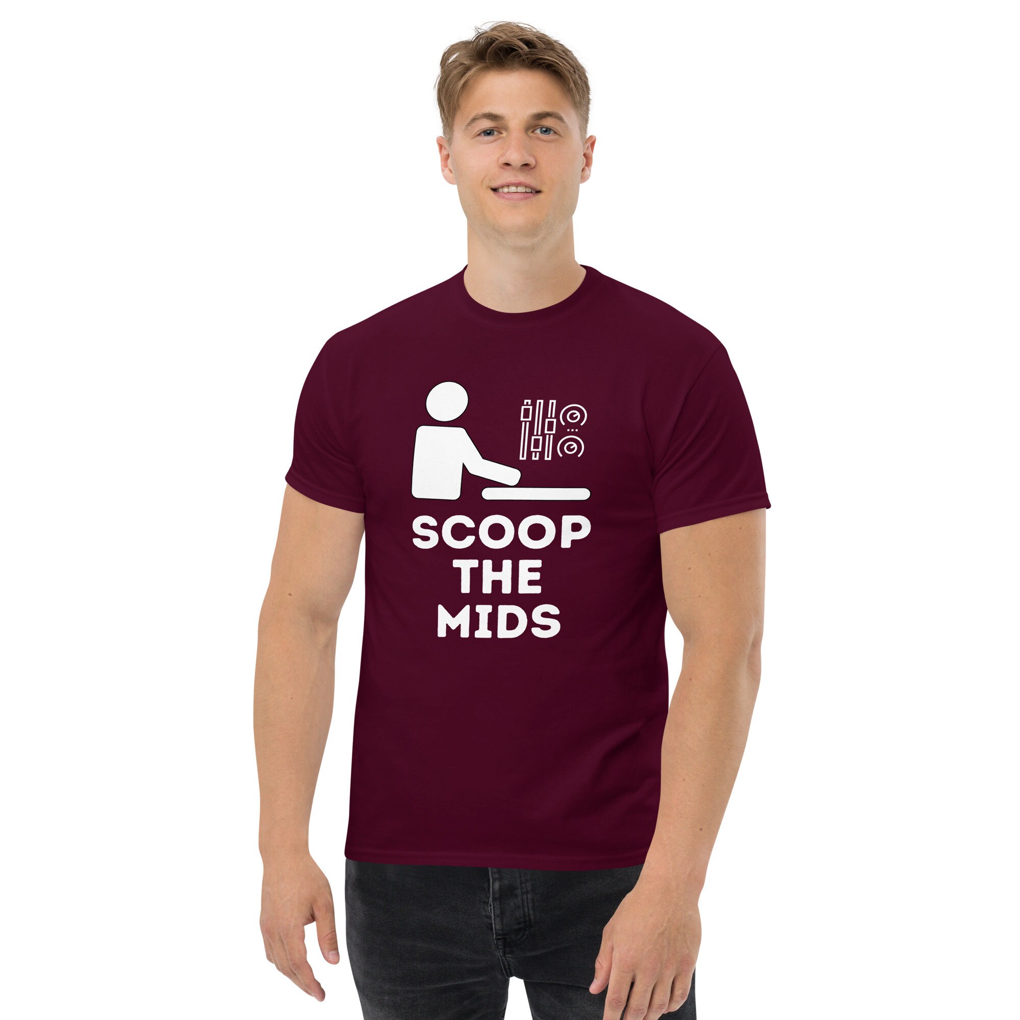 Scoop the Mids Audio Engineer Mixer Master Recorder Gift Shirt Men's