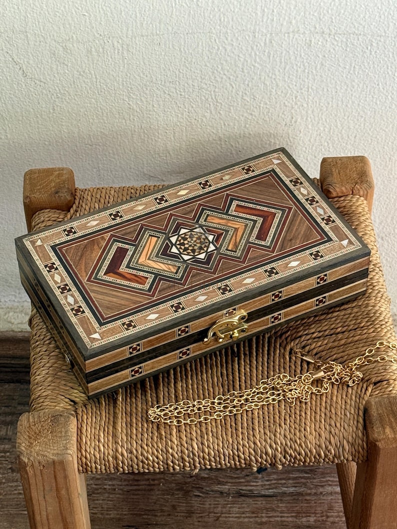 Lebanonc Patterns Oriental Wooden Purse From Lebanon: Genuine Mosaic With Pearl Inlays ...