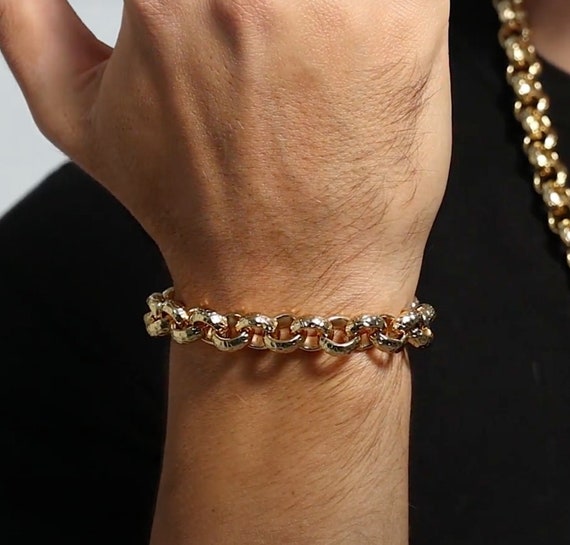18k gold belcher chain deals