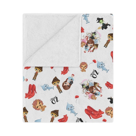 Wizard of Oz Minky Blanket, Soft & Plush Polyester Minky Blanket, Wizard of Oz Nursery Baby Blanket, Wizard of Oz Gift Idea, Throw Blanket