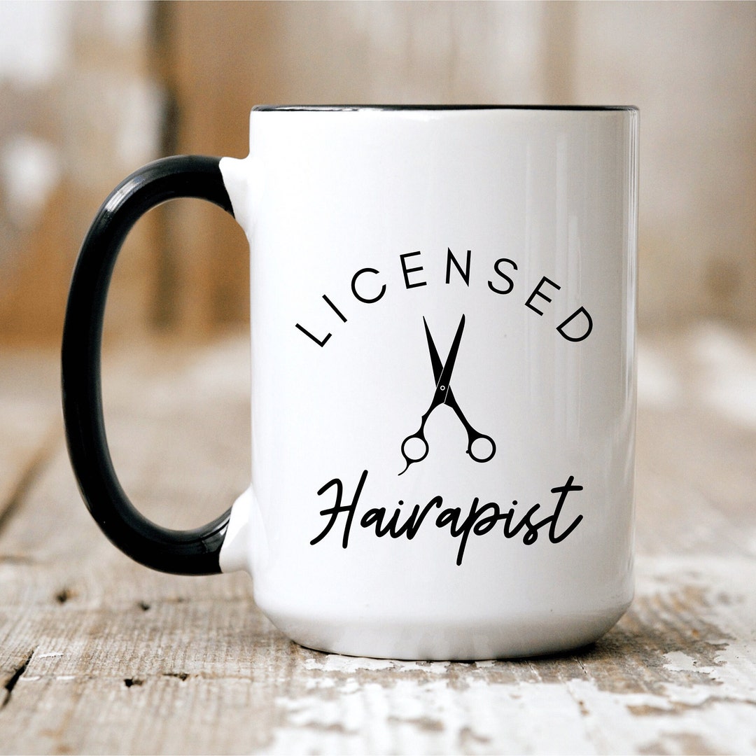 Love is in the Hair Mug - Hair Dresser Mug - Hair Stylist - Scissors