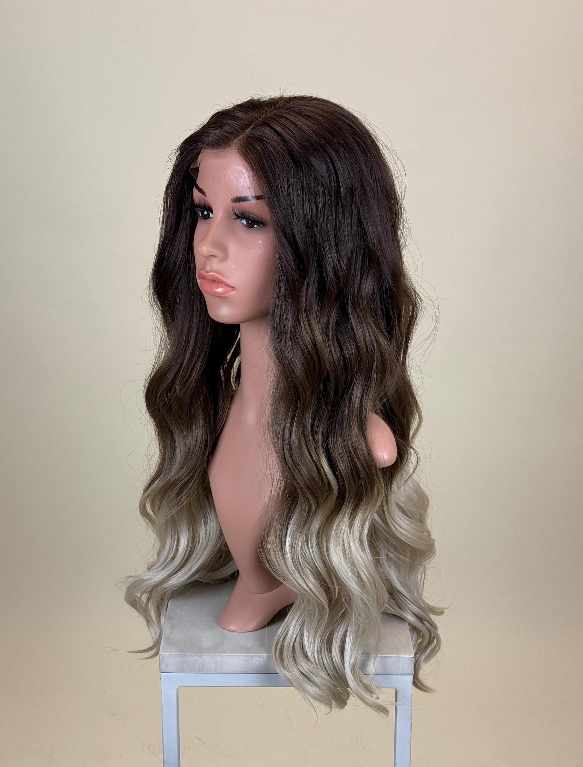 Violet Sorrengail Fourth Wing Wig - Iris Silver Melt Lace 