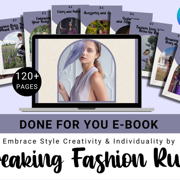 Breaking Fashion Rules E-book: Embrace Style Creativity & Individuality, Done For You E-book, Sustainable, Ethical Fashion, Ageless Style