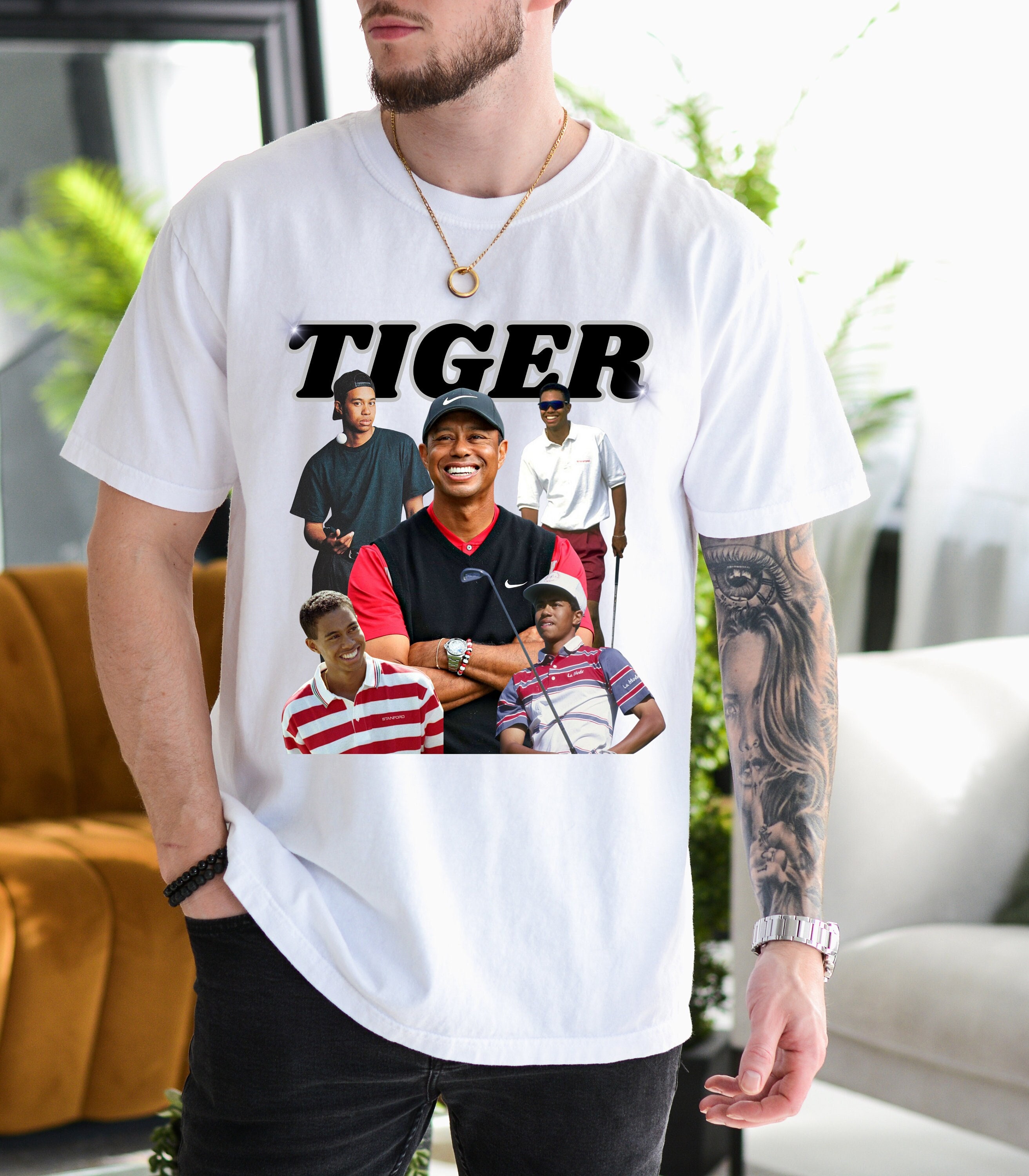 Tiger Woods Vintage T-shirt | Comfort Colors T-shirt | 90s T Tiger Woods Vintage T-shirt | Comfort Colors T-shirt | 90s T
