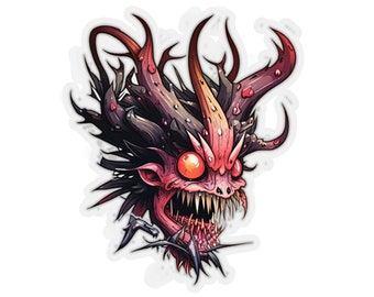 Nightmare Unleashed: Terrifying Grotesque Monster Sticker