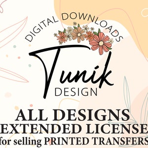 Extended License for Selling Physical Printed Transfers - All Designs