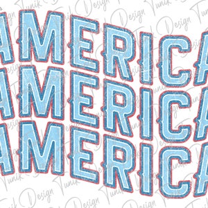America PNG, 4th of July Png, Retro America Png, Patriotic Png, Grunge Wavy America Png, Vintage USA Png, Sublimation or Print Design