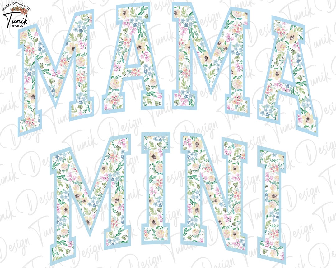 Mama Mini Png, Floral Mama Mini Png, Mama Mini Varsity Png, Mom Png ...