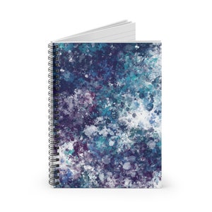 Explore - Original Abstract Digital Painting - Printed Cover Spiral Notebook - Mom Friend Student Daughter Girl Manager Teacher Gift