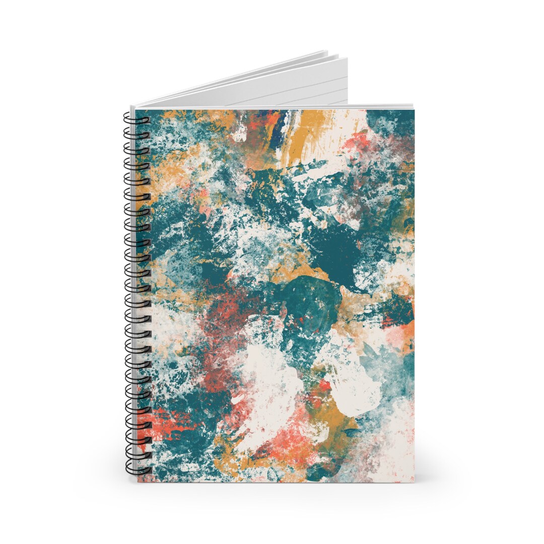 Retro - Original Abstract Digital Painting - Printed Cover Spiral ...