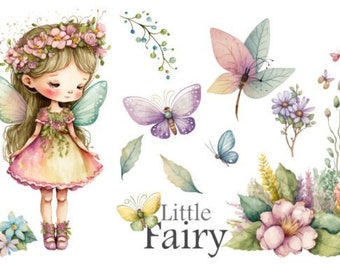 Little Cute Fairy Digital Print