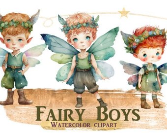 Cute Fairies Clipart JPG Clipart Bundle Watercolor Fairy - Etsy Australia