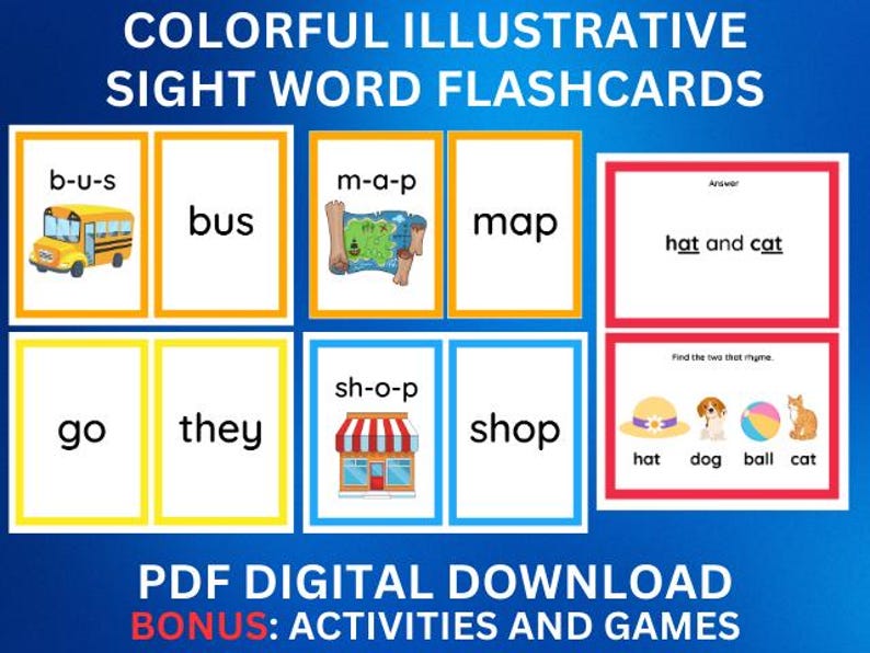 Colorful Illustrative Sight Word - Il 794xN.6303712281 1vz1 