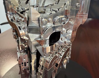 Chrome-helm Lego Sauron Lord of the Rings - op maat gemaakt verzamelobject.