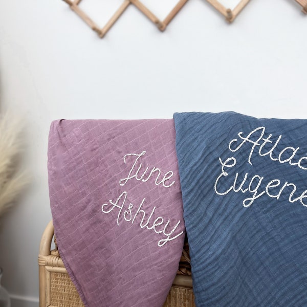 Muslin Swaddle Blanket Etsy