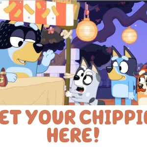 Bluey Inspired Food Tent, Snack y Party Favor Labels para fiesta de cumpleaños - Descarga instantánea, imprimible (2 de 3)