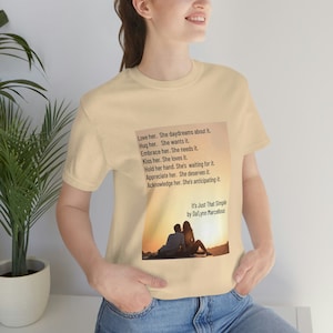 It&#39;s Just That Simple (original poem ,) Unisex Jersey Short Sleeve Tee