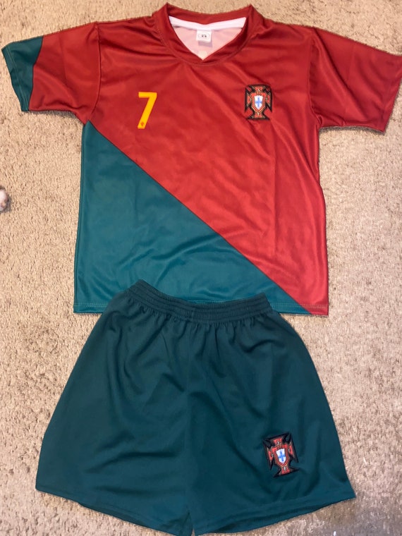 Maillot de football premium pour enfant Cristiano Ronaldo Portugal -   France